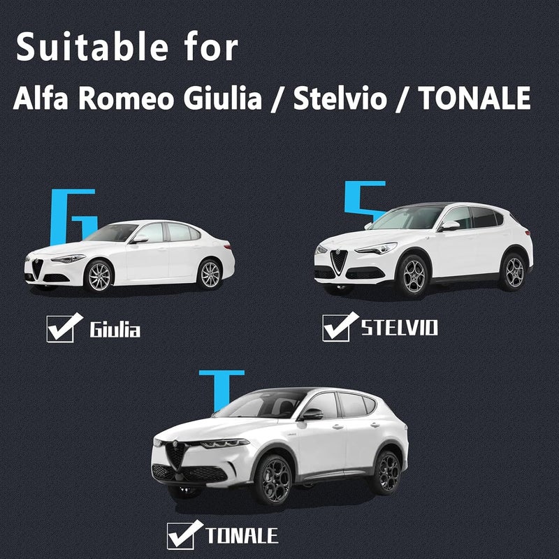 JUNMEI Door Lights Logo Projector Puddle Lights Ultra-Bright Welcome Step Light,Never Fade Puddle Lights Compatible with Alfa Romeo Giulia 952 Stelvio 949 Tonale Giulietta Accessories (Red Logo) - Image 4